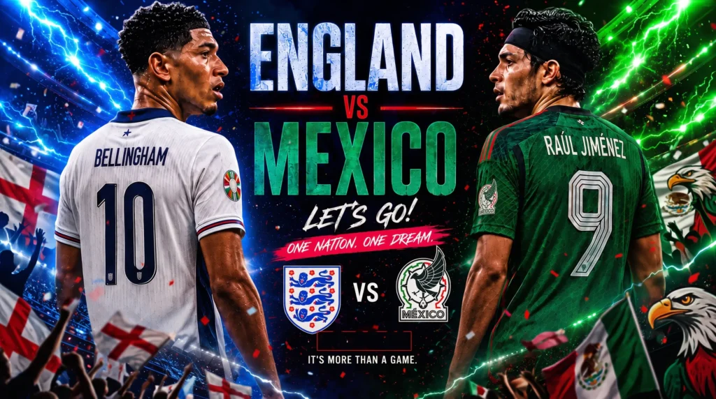 How to Watch England vs Mexico World Cup Live 2026
